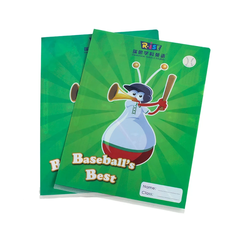 Hengyao Professional Manufacturer Custom Clear Print L-Shaped PP Document Folder at Low Price