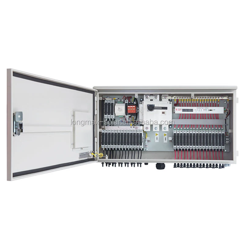 Latest IP65 DC 1500V 32 Strings PV Monitoring  Combiner Boxes New Design  For Solar Power Station
