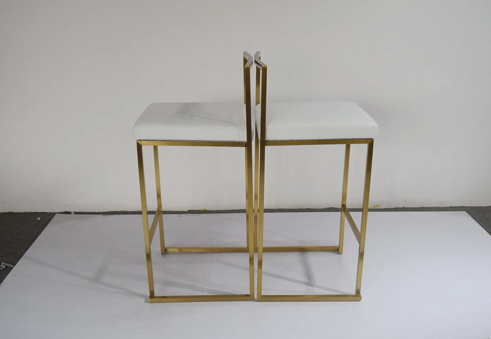 LC44 высокий белый бар промышленный с квадратным основанием для свадьбы