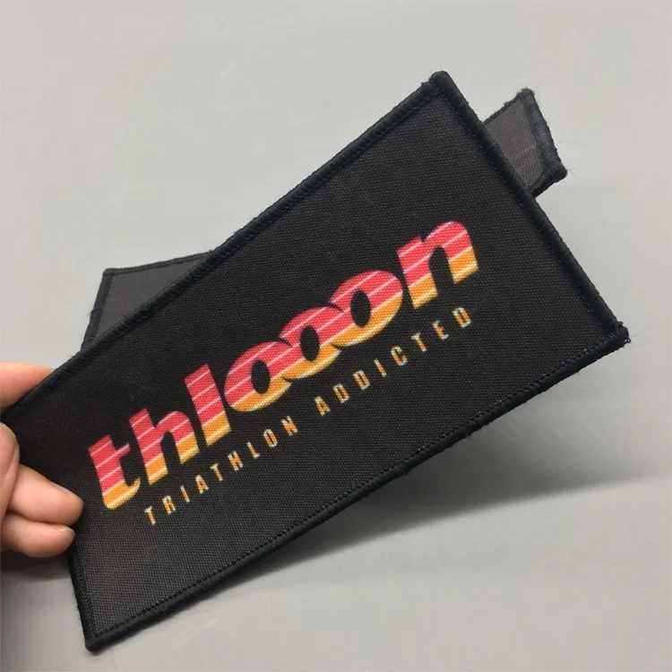 Machine Making Custom Felt Backing Woven Patch For Clothing