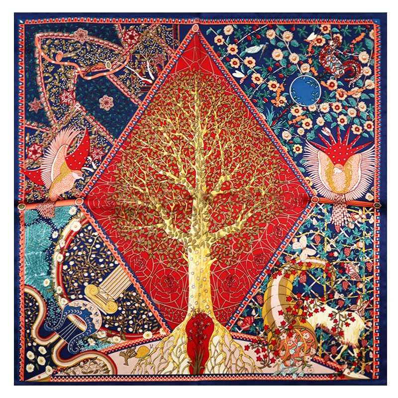 2022 квадратный шелковый шарф 70*70 см турецкий хиджаб Индивидуальные дизайнерские головные шарфы для