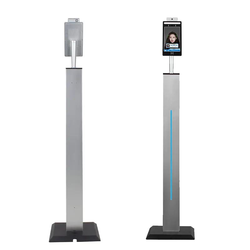 8 inch Face Recognition Thermometer Body Temperature Measurement Detecting Terminal