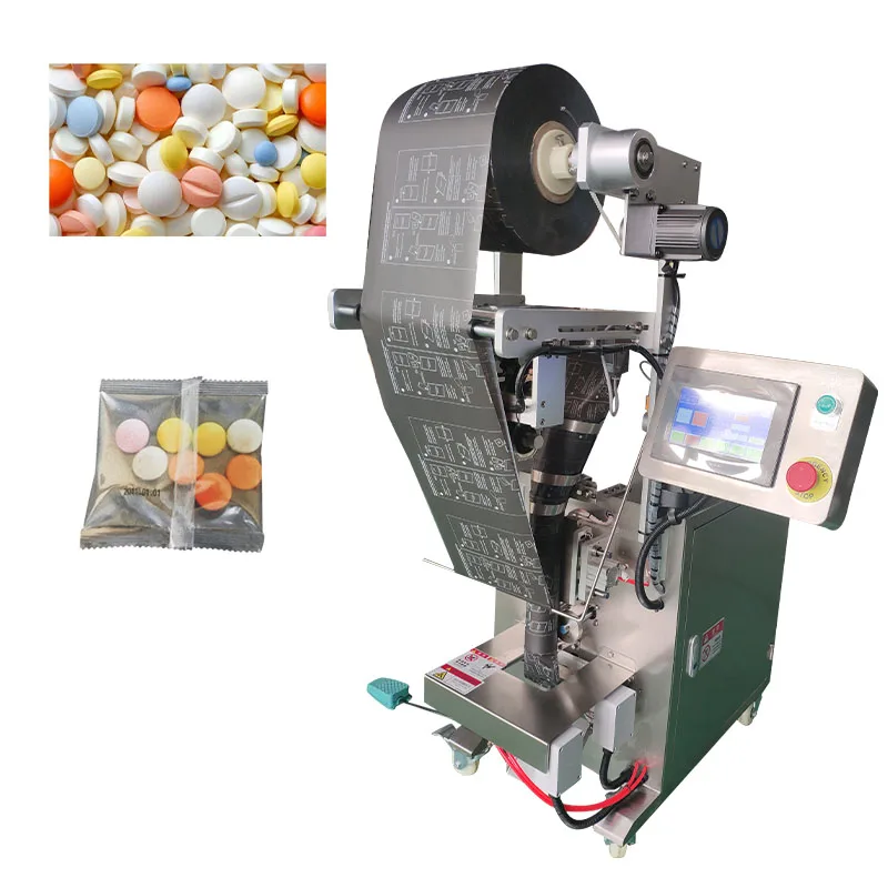 fast delivery economic semi-auto mini food plastic pouch pillow bag granule packaging machine