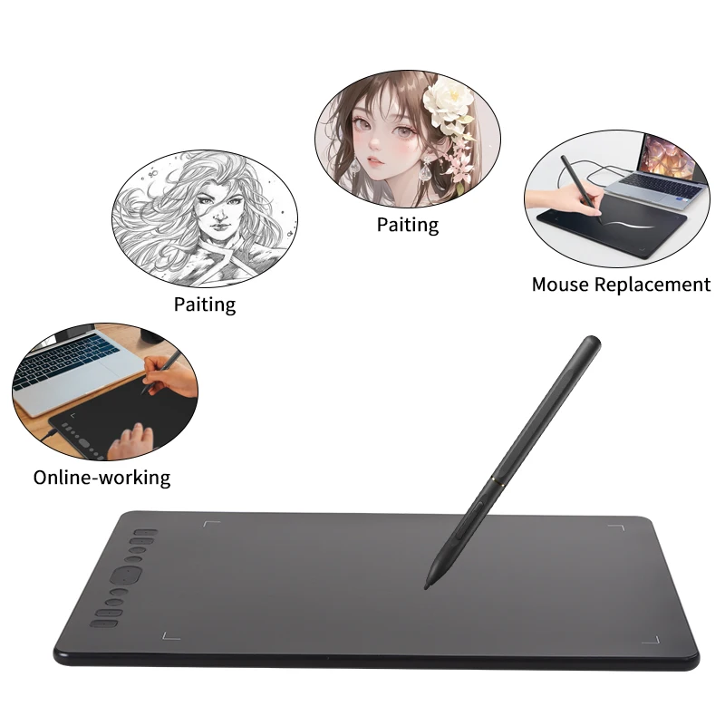 Professional Drawing Graphic Tablet Digital Pen Electronic LCD Drawing Board Handwriting Pad