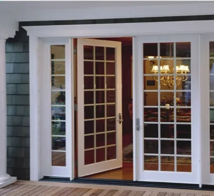 durable Super saving energy Modern Style Sash hinged Top popular hurricane impact commercial UPVC swing doors