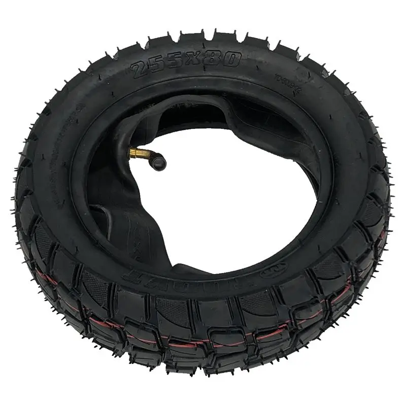 10 inch rubber tire 255x80 outer tire and inner tube  tuovt tires for electric scooters