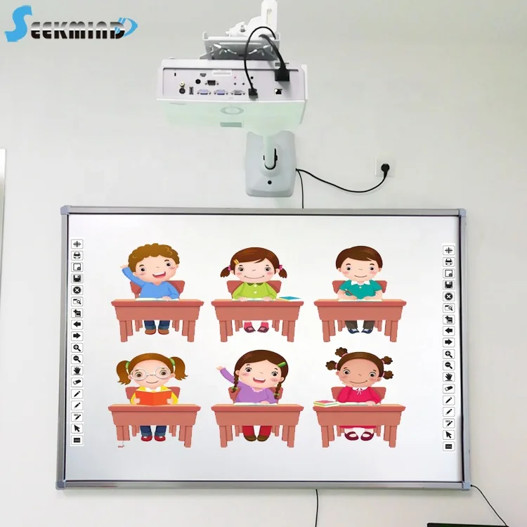 IR intech wall mount interactive whiteboard smart ir class white board with software for teach