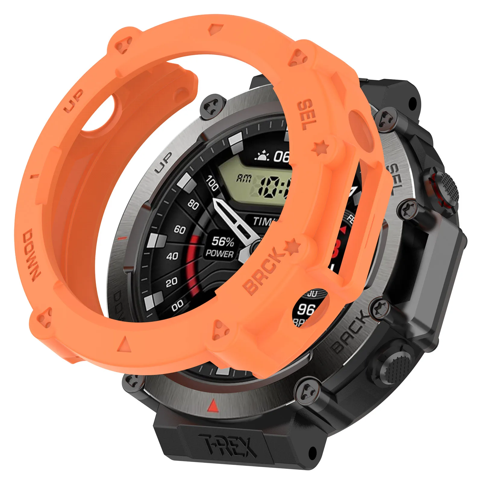 Ударопрочный защитный чехол для смарт-часов из ТПУ Huami Amazfit T-Rex Ultra