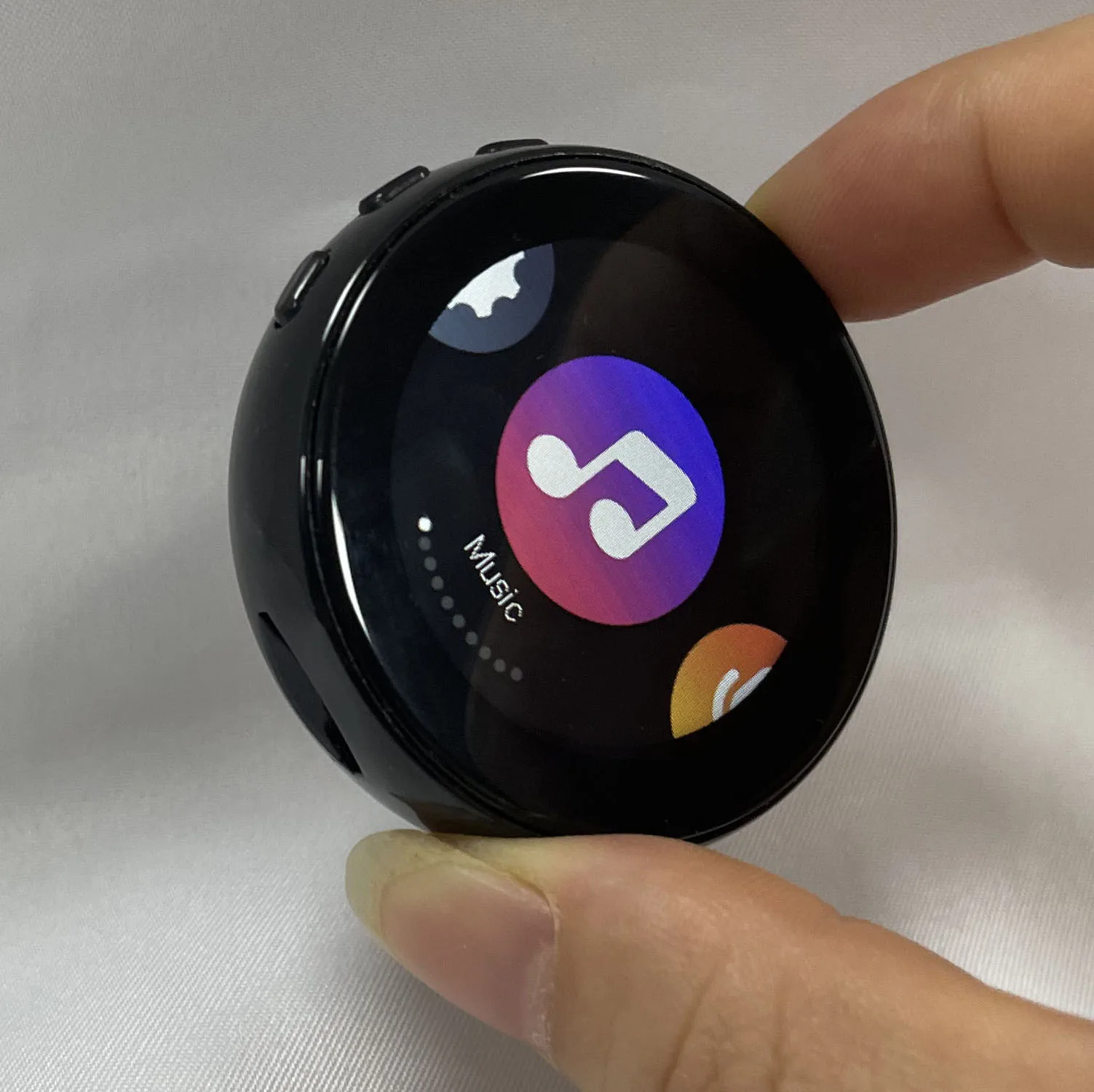 Aomago полностью сенсорный круглый экран шагомер FM-радио цифровой беспроводной MP3-плеер с функцией воспроизведения видео