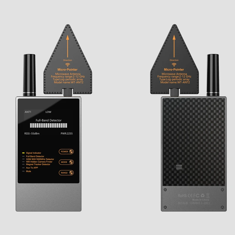 Apple Air Tag Bug Camera GPS Audio Listening Frequency Scanner Detector Anti Spy Camera Gsm Audio Bug Finder Gps Signal Lens