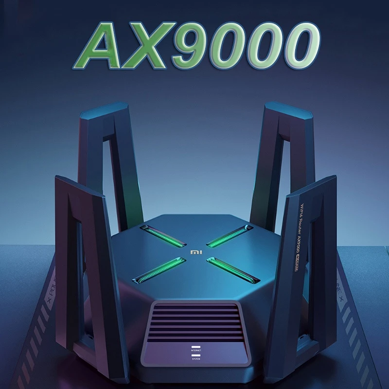 Xiaomi AX9000 Router WiFi6 Enhanced Edition Tri-Band USB3.0 Wireless Mesh Network Game Acceleration Repeater 12 Antennas