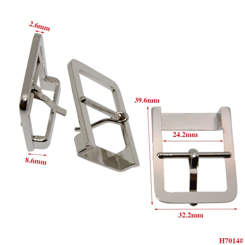 Zinc alloy 1-inch needle buckle bag shoulder strap adjustment pull core box bag hardware accessories belt