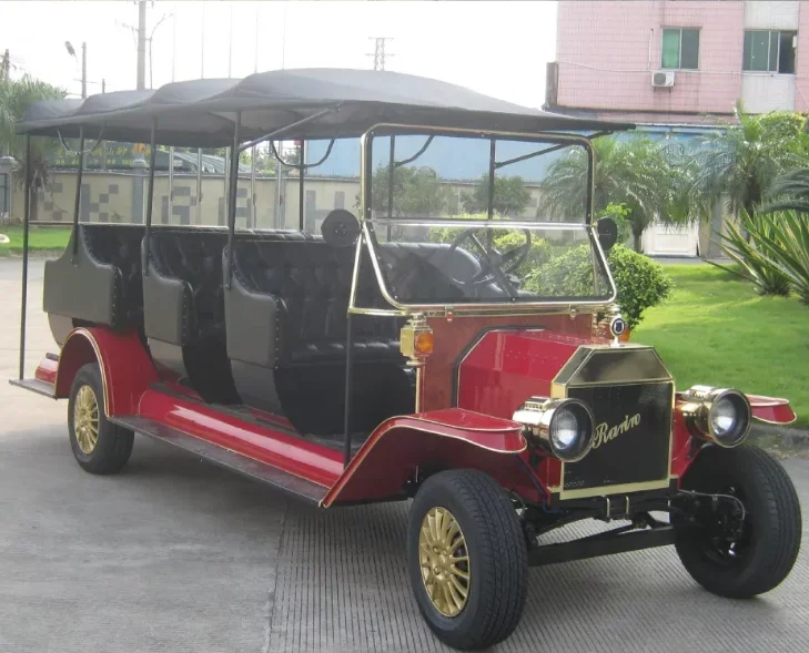 China best seller vintage classic car metal frame vintage metal car with 8 seats