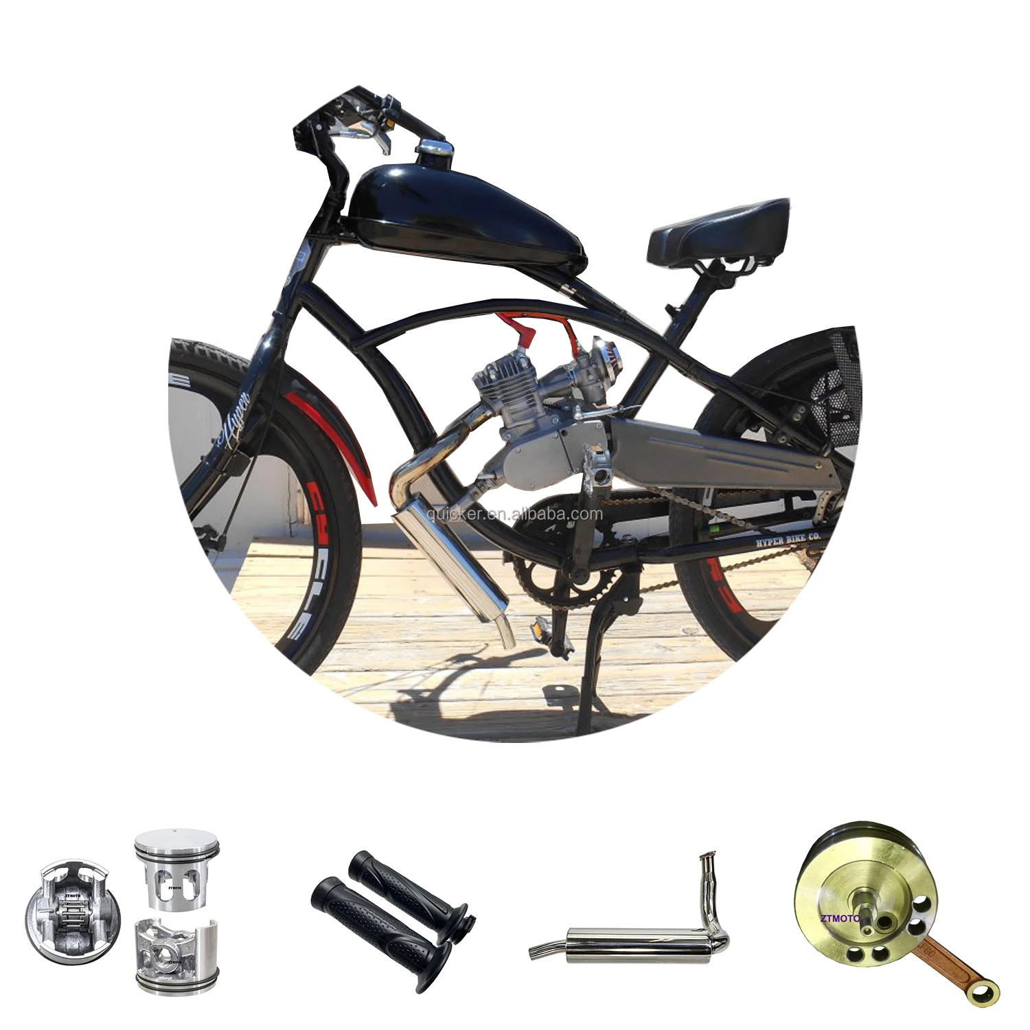 Motorized gas bicycle chopper scooter motor Phantom 85cc (more than 80cc) V3 two stroke bike engine kit