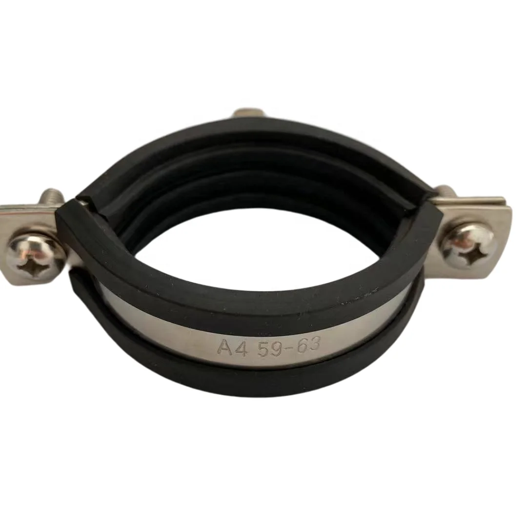 4 Inch rubber split ring hangers heat resistance steel pipe clamp