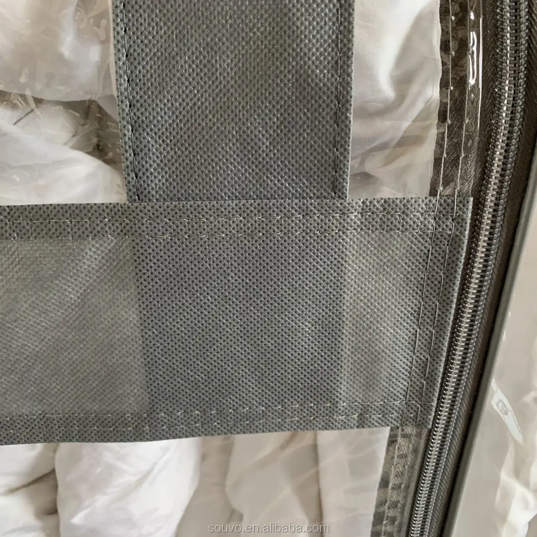 
high quality wholesale grey double layer pvc bag for bedding 