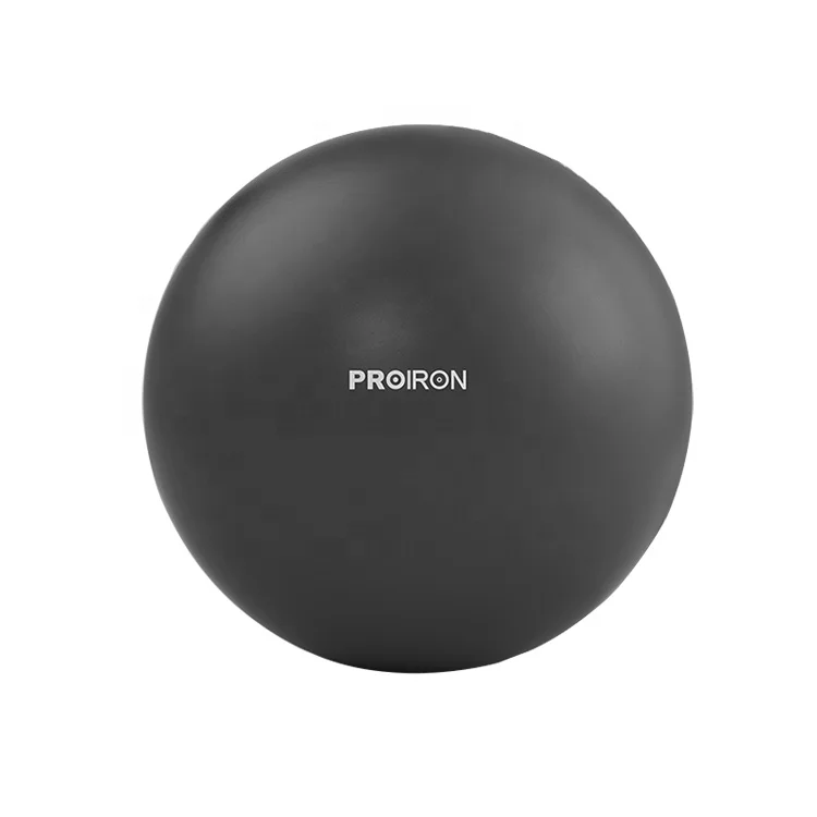 PVC Custom PROIRON Small Pilates Yoga Ball Black Exercise Pilates Ball Fitness Gym Pilates Yoga Ball 25cm With Logo