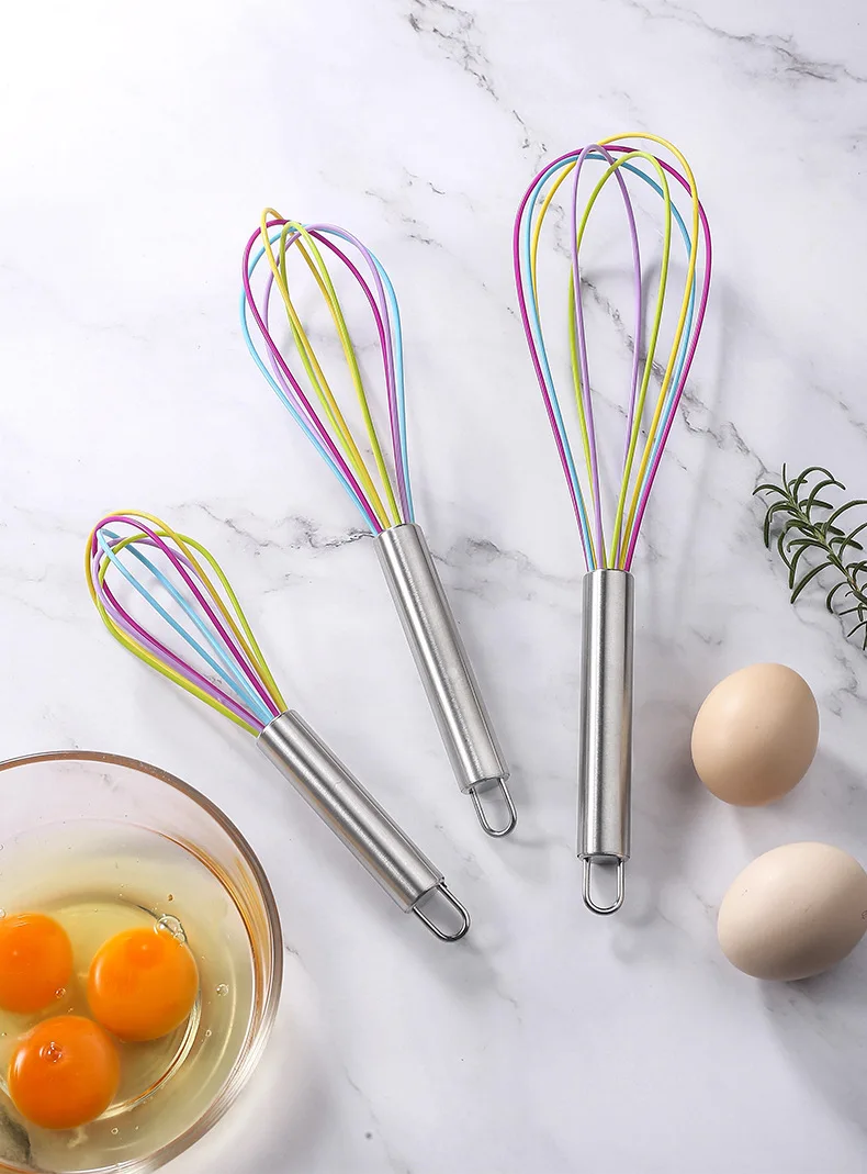 Hot Selling Food Grade Silicone Balloon Egg Beater Whisk Mixer Blender