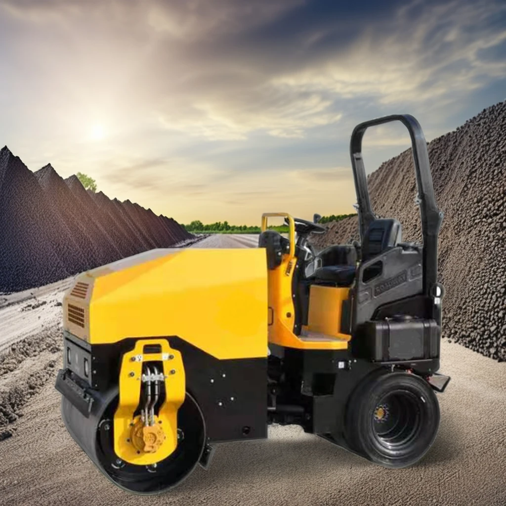 1 ton 3 ton 5 ton mini vibratory compactor Asphalt roller Double drum road roller diesel roller
