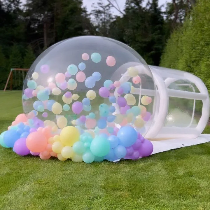 custom Outdoor Event Wedding Party Inflatable Bubble Tent PVC Globe Clear Transparent Dome balloon Tent Inflatable Bubble House