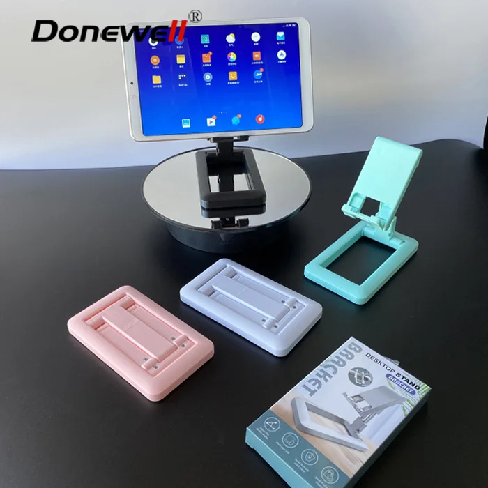 2021 hot sell folding portable thick mobile phone stand holders  adjustable angle and height cell phone stand