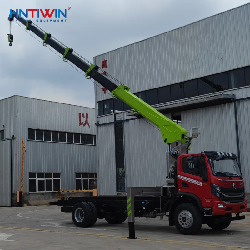 HNTIWIN FACTORY China 5 6.3 8 ton truck crane manipulator telescopic arm mounted on truck