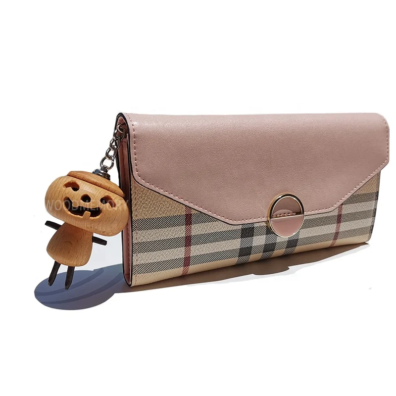2020 New Handmade Wooden Pumpkin Keychain With Led