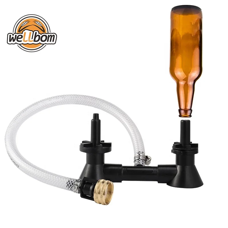 Двойной шоковой заморозки бутылкомоечная машина для промывки устройства 2 бутылки G3/4 'нитки бутыль мойка с кухонный кран Ba