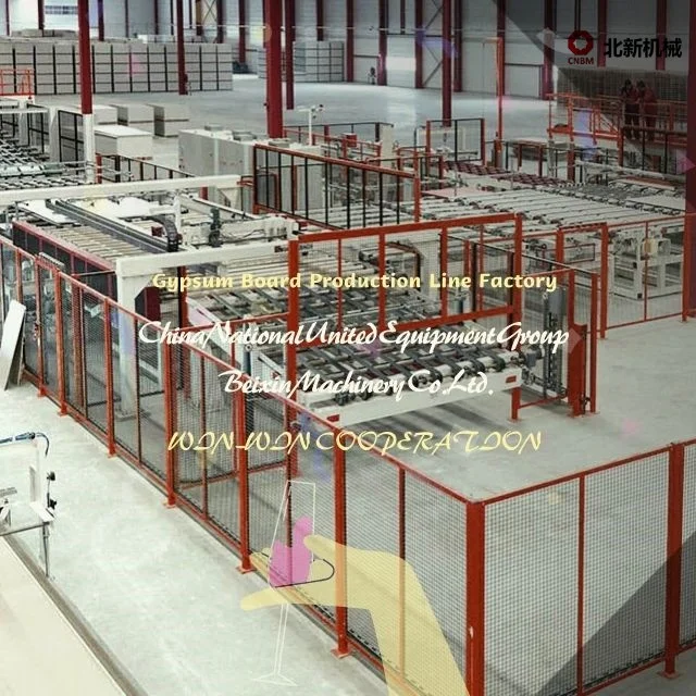 drywall making machine advanced technology paper faced gypsum board production line