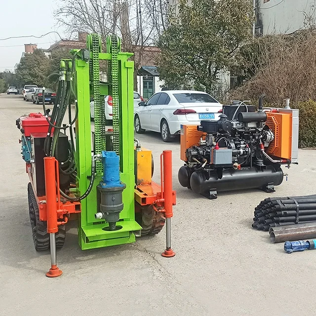 Xiongtai QK-200L небольшая пневматическая новая Высокоэффективная гусеничная портативная буровая установка