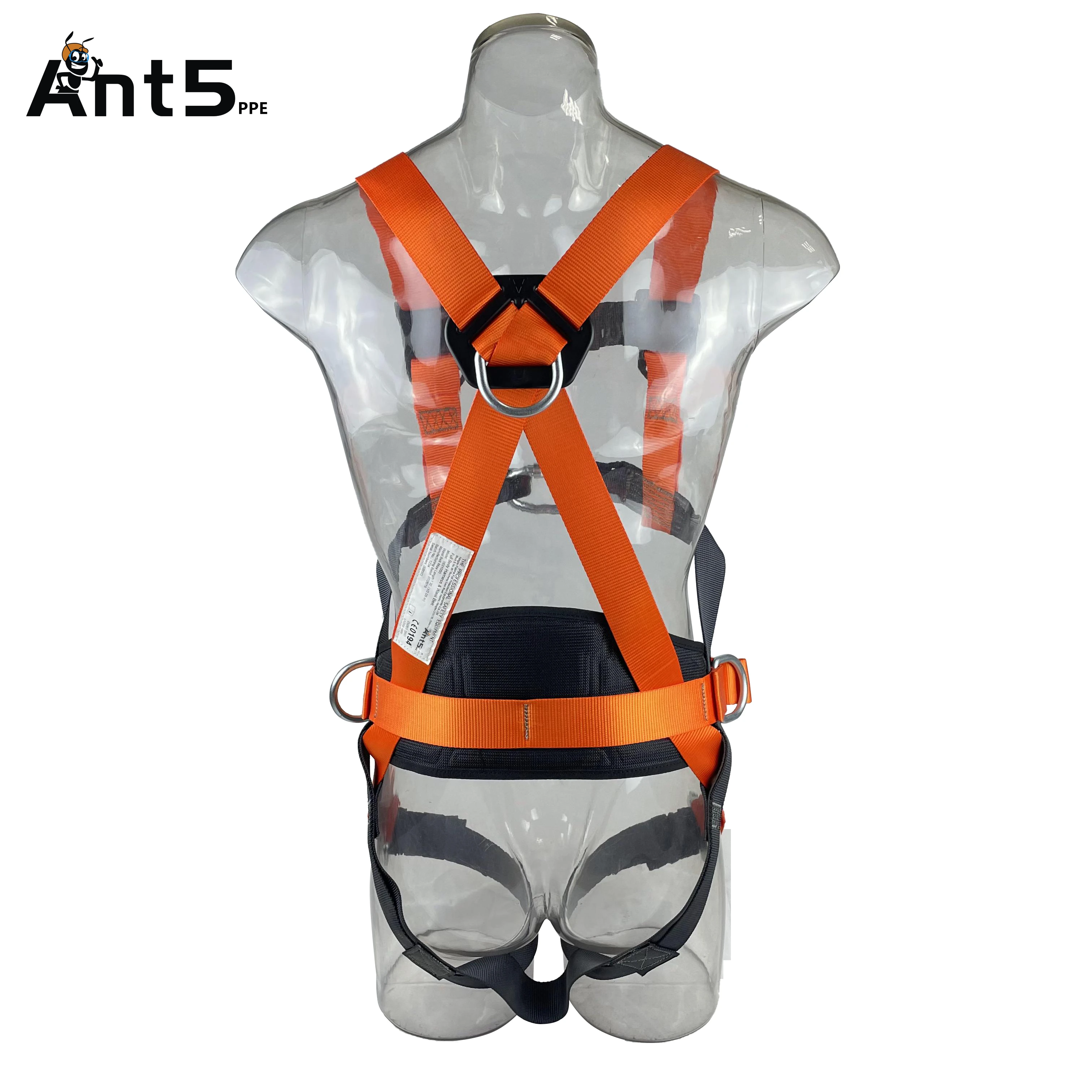 ANT5PPE Safety Harness with Steel Pass through Buckles Safety Belt for Construction & Industrial Work for Fall Protection