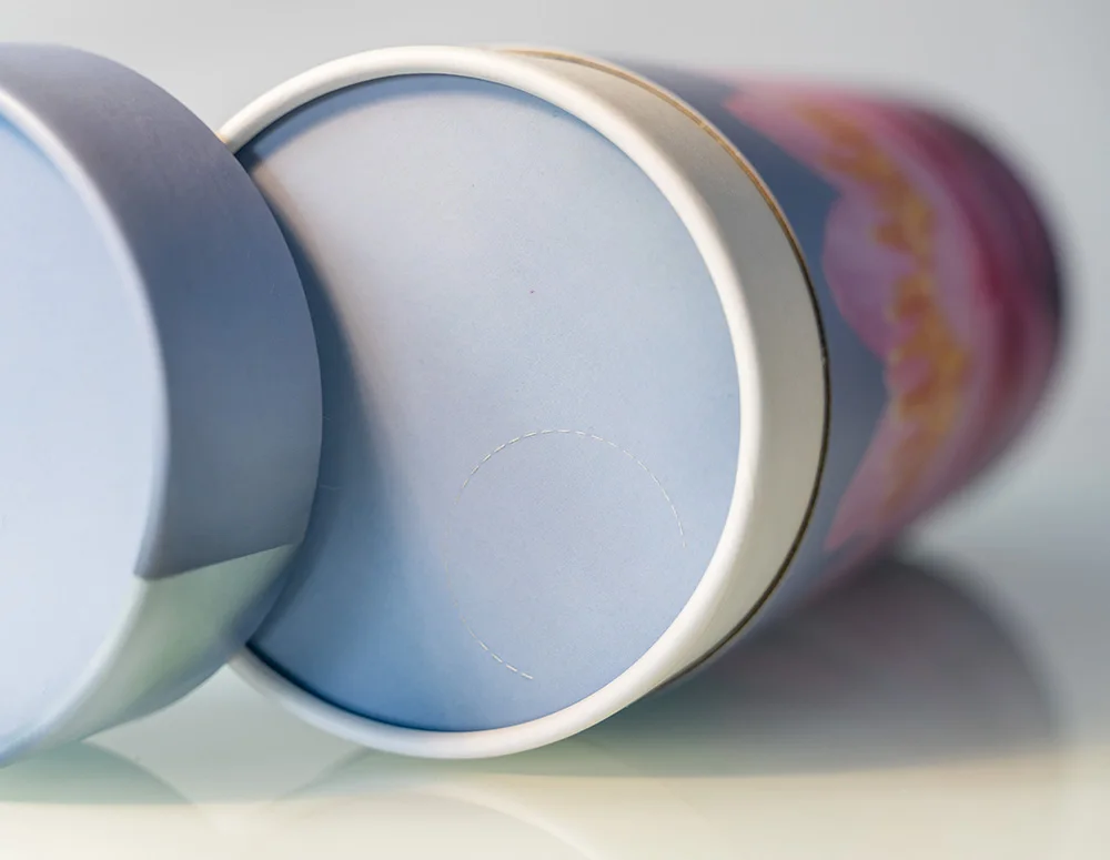 
Guangdong Custom Funeral Supplies Paper Cylindrical Urn Tube 