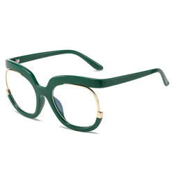 0608 Women Oversized Round Clear Eyeglass frames glasses optical eyewear eyeglasses 2021 Men Fashion Ladies Eyewear Frame