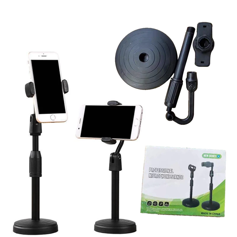 cell phone holder car Universal Mobile Phone Stand Flexible Arms Clip Mount for iPhonein Office Bedroom Desktop