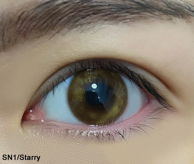  Новые стили мягкие контактные линзы для глаз золотистые коричневые блестящие цветные