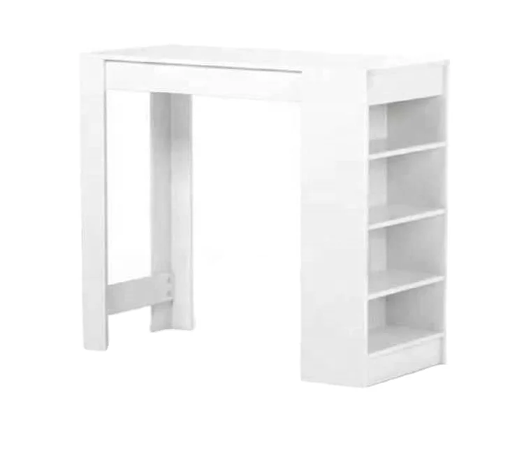 Pure White Color High Bar Table In Living Room