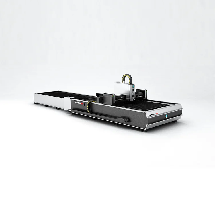 Laser iron sheet metal cutting machine with exchange tables double plate with good price