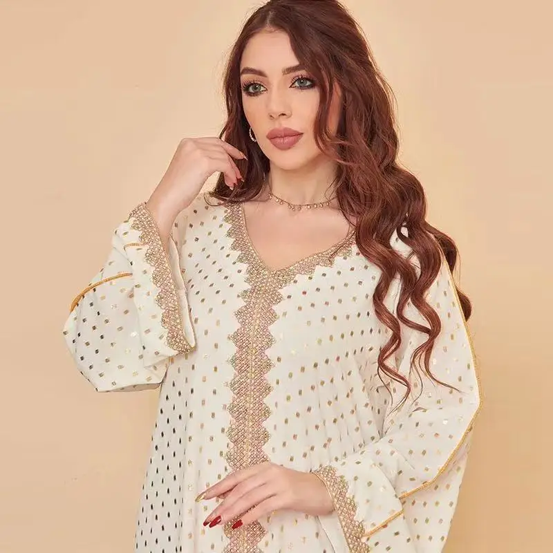 J & H 2022 г. оптовая продажа caftan marocain высококачественные мусульманские платья-Абайи вышитые халаты мусульманская