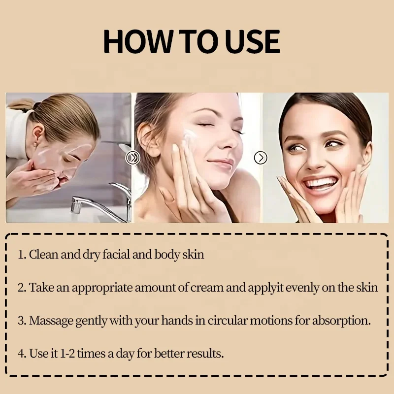 Donkey Milk Face Cream Moisturizing Anti-Aging Firming Skin Care Glowing Beauty Facial Lotion