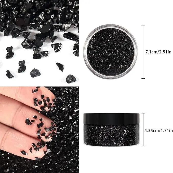 Langfang Supplier 2-4mm Clear Michaels Crushed Glass Colorful  Large Crushed Glass For Landscape