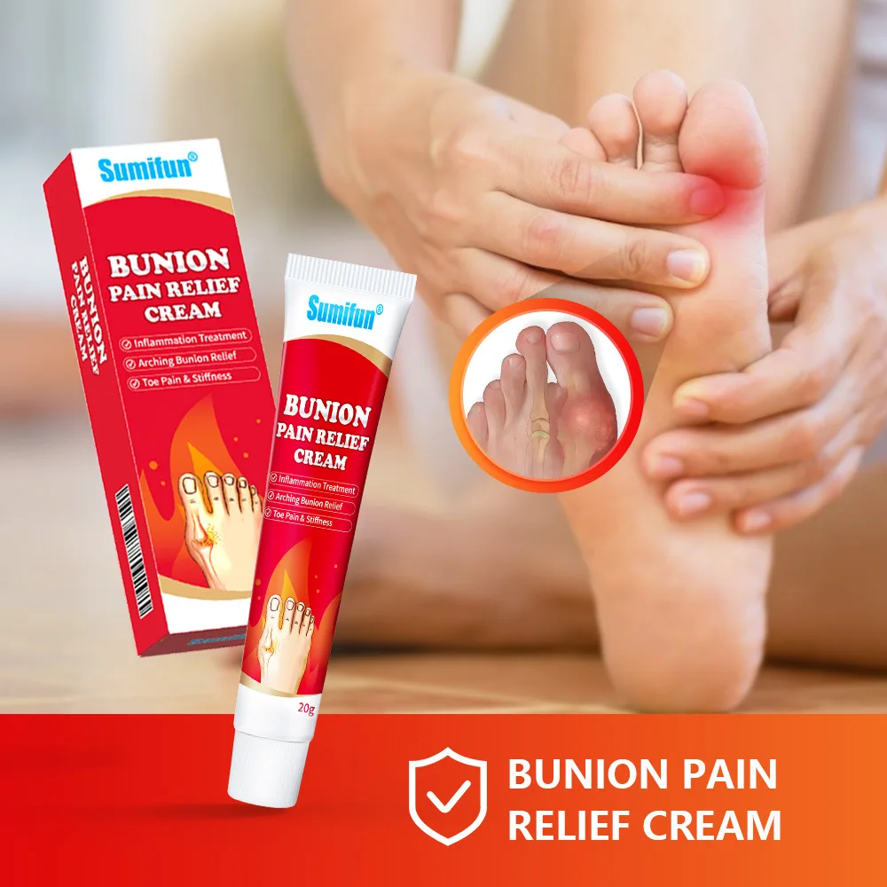 20g Bunion Gout Knee Pain Relief Cream Toe Joint Valgus Corrector Cream Hallux Knee Lumbar Arthritis Treatment Medical Plaster