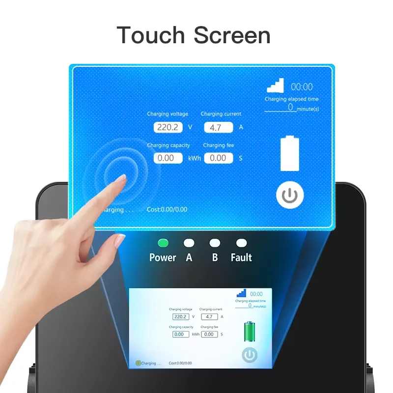 Charging Station EVSE 44KW Dual Socket Hot sale TUV CE Certificated Type2 to Type2 EV Charging