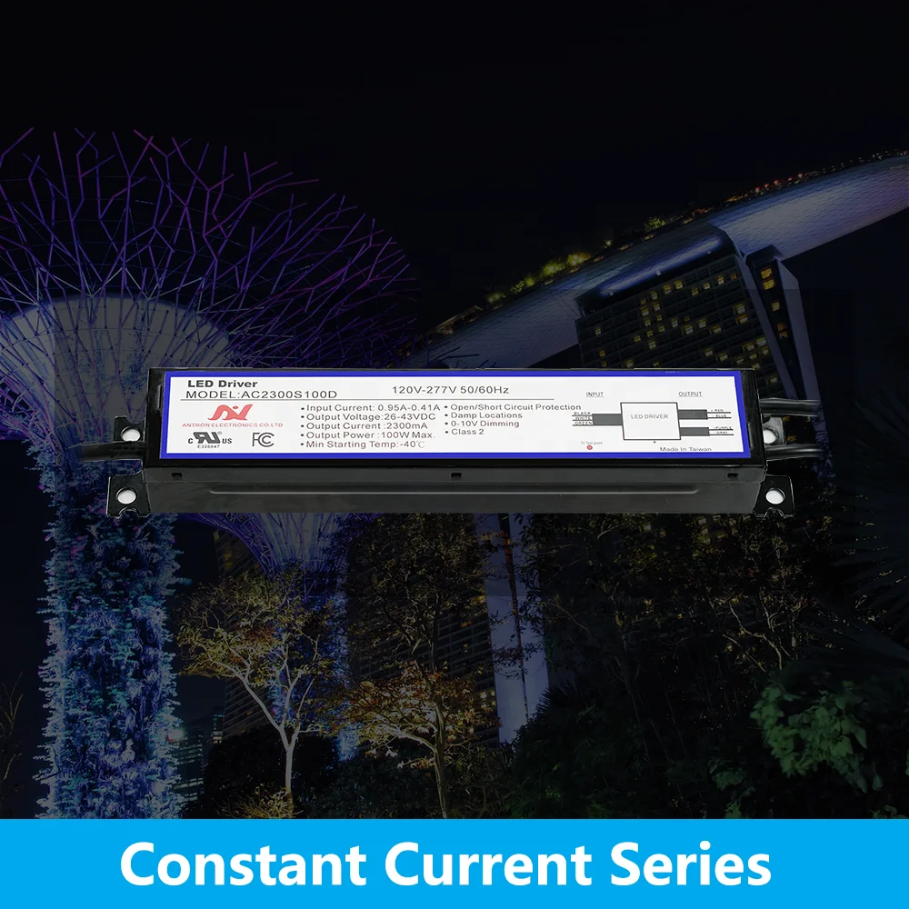 High Quality Dimmable LED Driver 100W Class 2