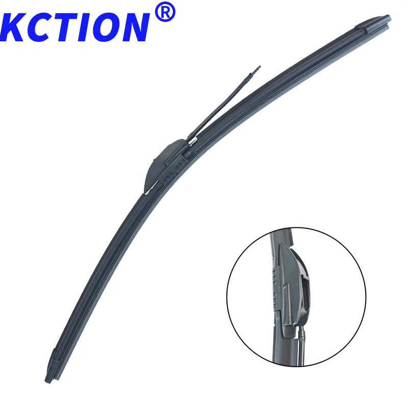 KCTION  K-112S  Frameless Universal  Spray Frameless Wiper Blades U Hook Soft Rubber Windscreen  Quality  Rubber Wiper Blades