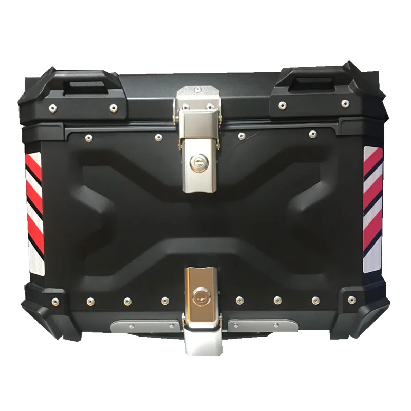 ZHUITU newly X design gsb side food delivery aluminum back top trunk lock case motorcycle tail box
