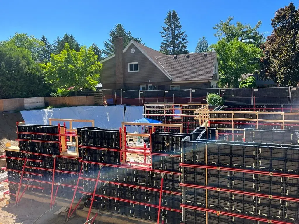 TECON Plastic Formwork for Wall Slab Column Reusable Mould Adjustable Panels Building Materials