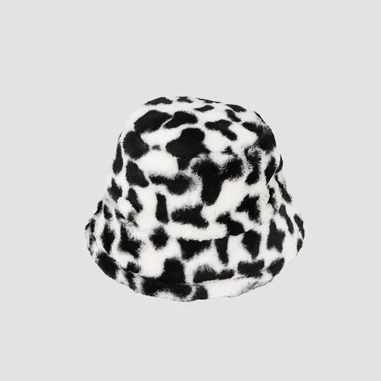 Новая Мода Зебра с леопардовым принтом зимние пушистые плюшевые меховые шляпы для женщин