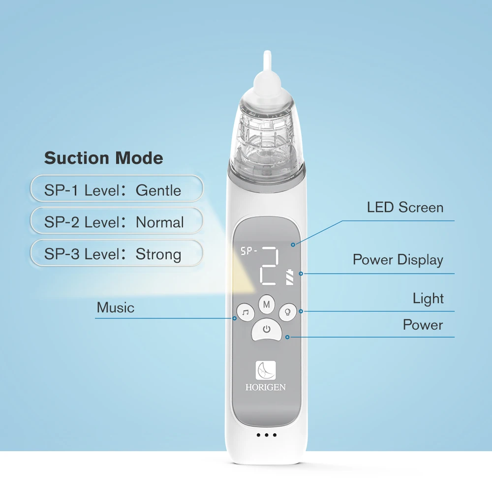 Wholesale High Quality Best Baby Product Care Nose Cleaner Anti Reflux Silicone Electric Nasal Aspirator For Babies