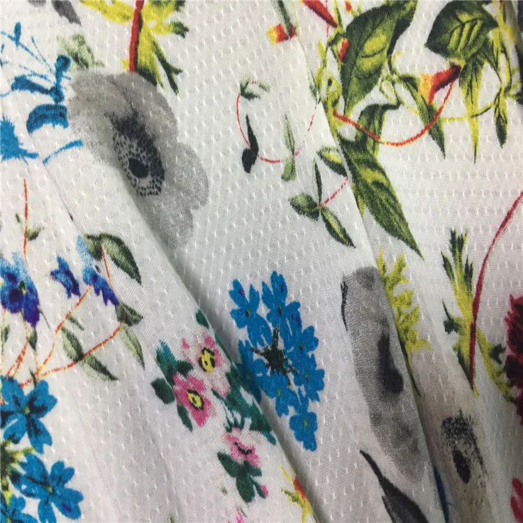 High quality dobby fabric 100% rayon printed fabric rayon dobby fabric for garment