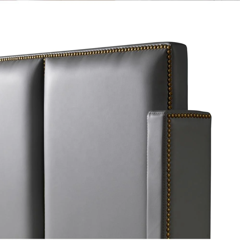 New latest design bed headboard Synthetic Leather adult single bedroom sets